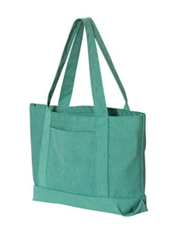 Liberty Bags 8870 Pigment Dyed Premium 12 Ounce Canvas Gusseted Tote