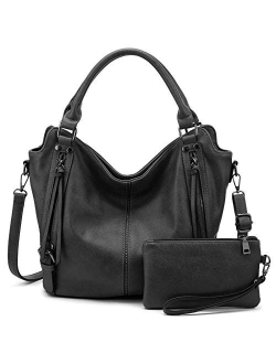 Tote Bag for Women PU Leather Shoulder Bags Fashion Hobo Bags Large Purse and Handbags with Adjustable Shoulder Strap