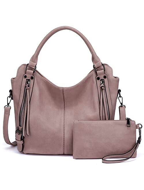 Tote Bag for Women PU Leather Shoulder Bags Fashion Hobo Bags Large Purse and Handbags with Adjustable Shoulder Strap