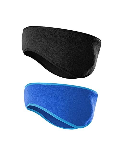 Fleece Ear Warmers Muff Winter Headband for Men Women Running Yoga Skiing Riding