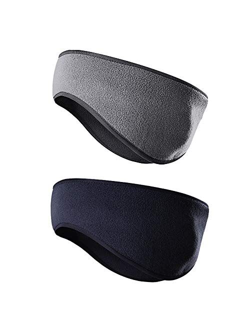 Fleece Ear Warmers Muff Winter Headband for Men Women Running Yoga Skiing Riding