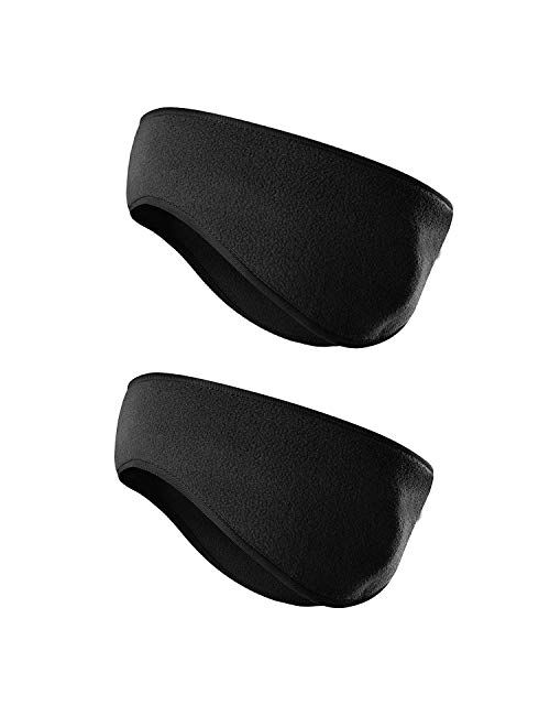 Fleece Ear Warmers Muff Winter Headband for Men Women Running Yoga Skiing Riding