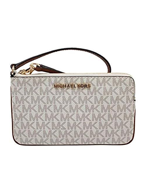 Michael Kors Jet Set Travel Large Top Zip Signature PVC Wristlet Clutch