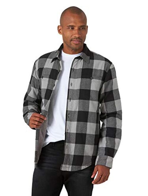 wrangler flannel with fur