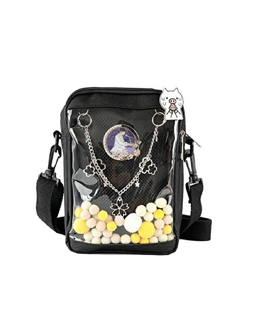 Transparent Anime Window Bag Comic Cosplay Crossbody Bag DIY Lolita Ita Bag