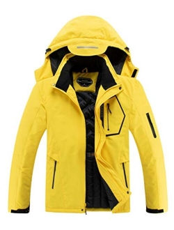 Men's Waterproof Ski Jacket Warm Winter Snow Coat Hooded Raincoat