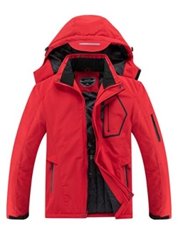 Men's Waterproof Ski Jacket Warm Winter Snow Coat Hooded Raincoat