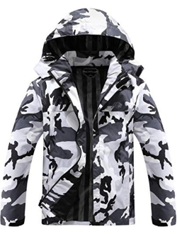 Men's Lightweight Waterproof Hooded Rain Ski Jacket For Hiking And Travel