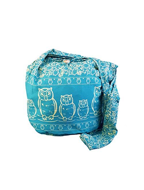 BTP! Owl Hippie Boho Sling Cross body Bag Shoulder Messenger Purse Large