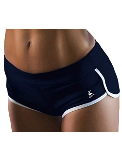 Kipro Women's Active Shorts Fitness Sports Yoga Booty Shorts for Running Gym Workout