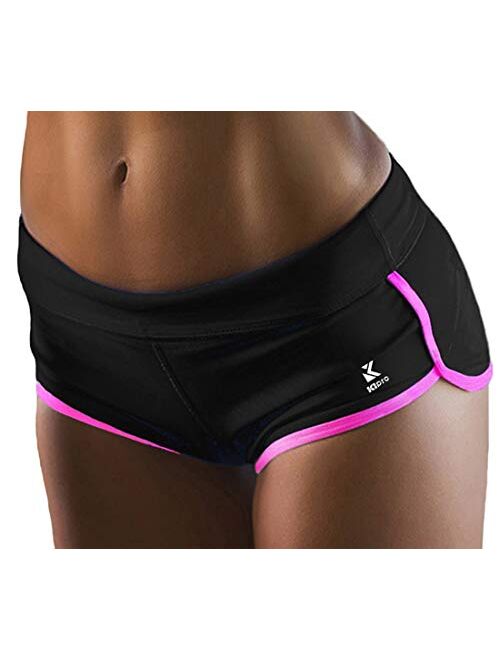 Kipro Women's Active Shorts Fitness Sports Yoga Booty Shorts for Running Gym Workout