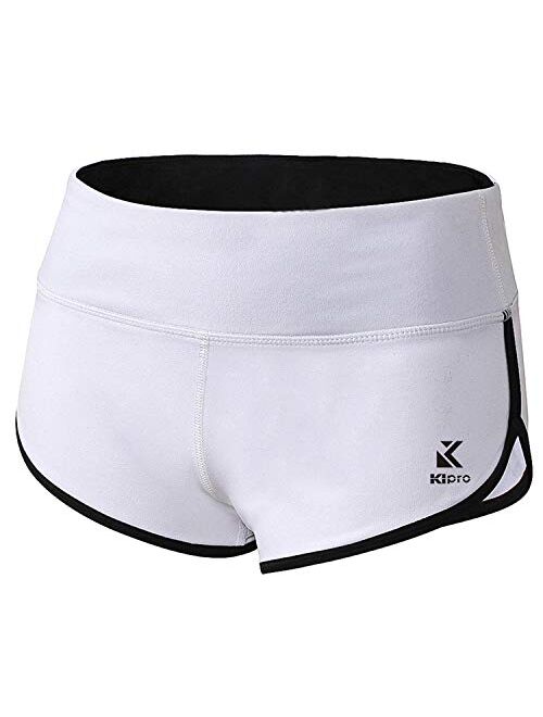 Kipro Women's Active Shorts Fitness Sports Yoga Booty Shorts for Running Gym Workout