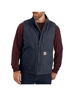 mens Sherpa Lined Mock-neck Vest