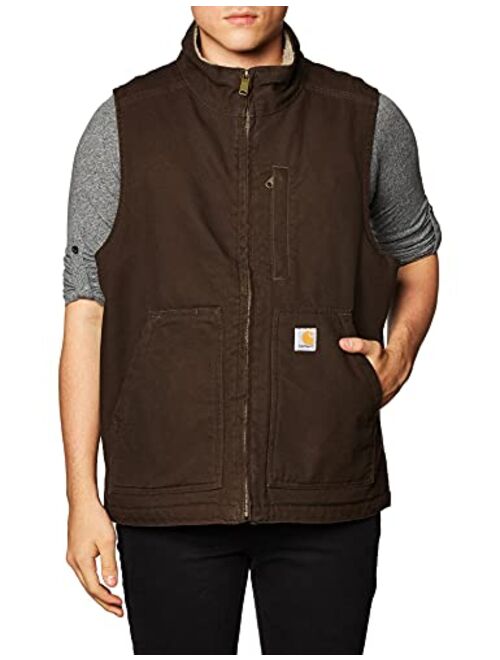 Carhartt mens Sherpa Lined Mock-neck Vest