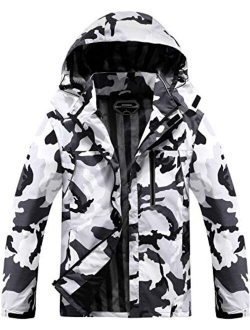 Men's Lightweight Windbreaker Rain Jacket Waterproof Breathable Coat