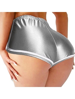 YOFIT Womens Sexy Ruched Butt Lifting Gym Shorts High Waisted Booty Yoga Shorts Workout Running Twerking Daisy Dukes Shorts