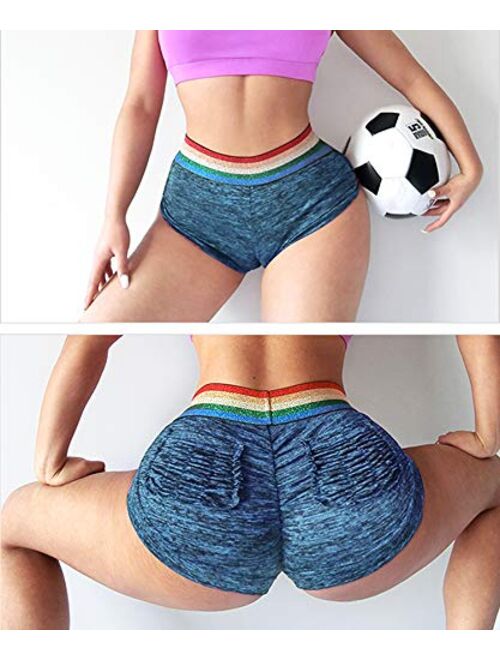 YOFIT Scrunch Butt Lifting Shorts for Women Gym Workout Spandex