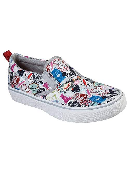 Skechers Canvas Slip On Comfort Sole Colorful Sneakers