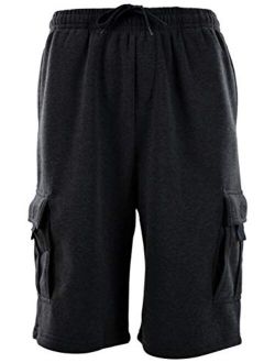 ChoiceApparel Mens Cargo Sweat Shorts (M up to 5XL)