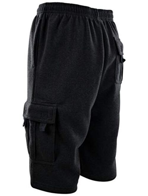 ChoiceApparel Mens Cargo Sweat Shorts (M up to 5XL)