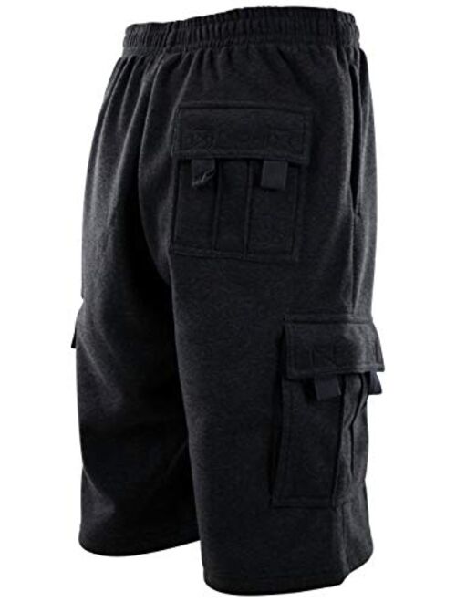 ChoiceApparel Mens Cargo Sweat Shorts (M up to 5XL)