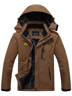 Men's Winter Coats Waterproof Ski Snow Jacket Warm Fleece Jacket Parka Raincoats With Multi-Pockets