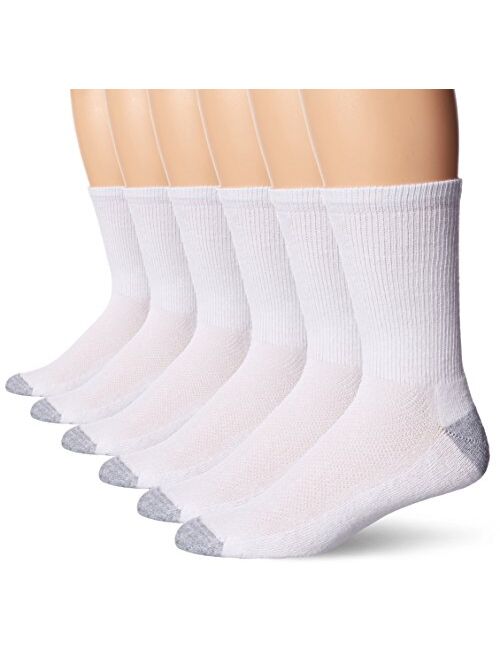 Hanes Men's 6-Pack FreshIQ Odor Control X-Temp Comfort Cool Crew Socks