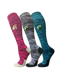 3 Pack Copper Compression Socks - Compression Socks Women & Men - Best for Medical,Circulation,Running,Athletic