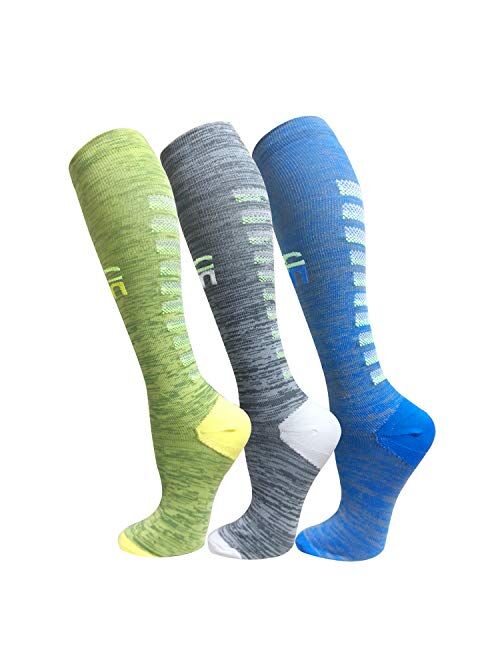 3 Pack Copper Compression Socks - Compression Socks Women & Men - Best for Medical,Circulation,Running,Athletic