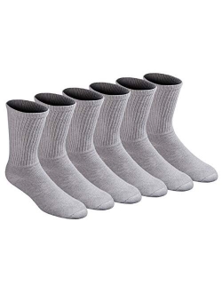 Men's All Purpose Cushion Crew Socks (6/12 Packs)