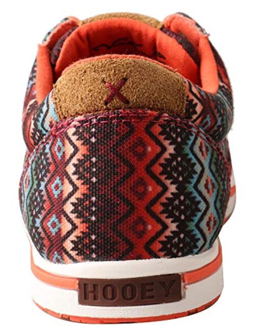 Twisted Canvas Printed Lace Up Colorful Sneakers