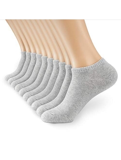 M Monfoot 10/20 Pairs Cotton Thin(Slim) Breathable & Thick Cushioned Ankle Socks for Men and Women