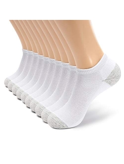 M Monfoot 10/20 Pairs Cotton Thin(Slim) Breathable & Thick Cushioned Ankle Socks for Men and Women