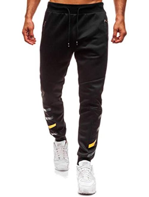 Yidarton Mens Sweatpants Men Casual Pants Mens Joggers Leisure Fashion Sport Pants