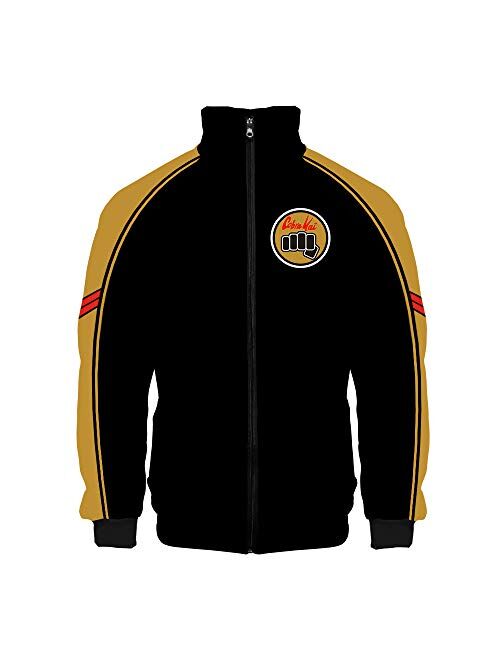 Cobra Kai Hoodie No Mercy Sweatshirt Yellow Fist Jacket Zipper/Pullover Coat