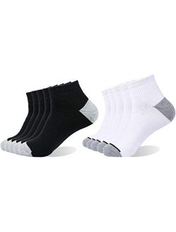 Enerwear 10P Pack Men's Cotton Moisture Wicking Extra Heavy Cushion Low Cut Socks