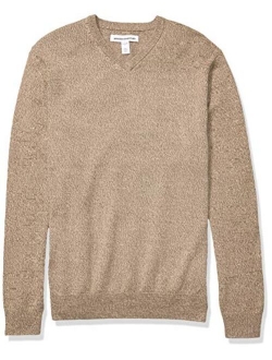 Men's V-Neck Long Sleeve Pullover Sweater