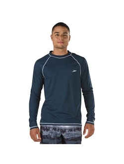 Men's Uv Swim Shirt Long Sleeve Loose Fit Easy Tee