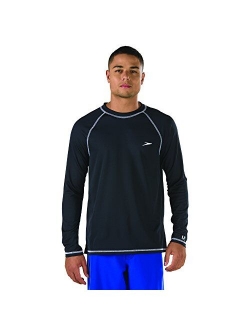 Men's Uv Swim Shirt Long Sleeve Loose Fit Easy Tee