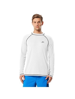 Men's Uv Swim Shirt Long Sleeve Loose Fit Easy Tee