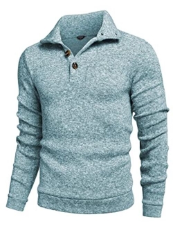 Men's Casual Slim Fit Pullover Sweater Knitted Sweatershirt Thermal Napping Inside