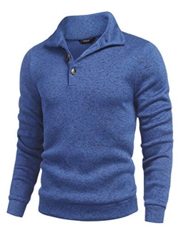 Men's Casual Slim Fit Pullover Sweater Knitted Sweatershirt Thermal Napping Inside