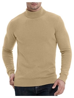 NITAGUT Men's Casual Slim Fit Basic Sweaters Knitted Thermal Turtleneck Pullover Sweater