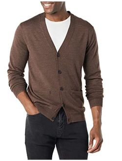 Men's Lightweight Merino Wool Cardigan Sweater