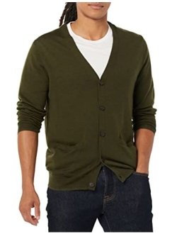 Men's Lightweight Merino Wool Cardigan Sweater