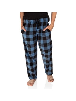 DG Hill Plaid Pajama Pants for Men, Fleece Lounge Pants Men with Pockets and Drawstring