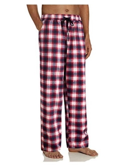 Alimens & Gentle Men's Heavyweight Flannel Plaid Pajama Pants 100% Cotton Sleep Lounge Pant