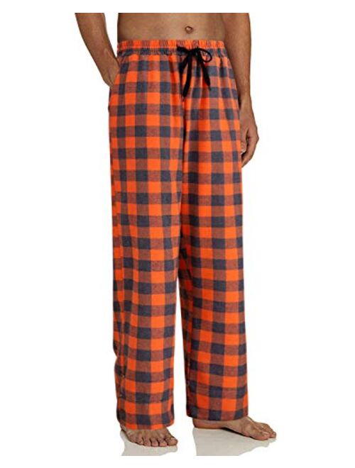 LAPASA Men's 100% Cotton Woven Flannel Pajama Lounge Sleep Pants