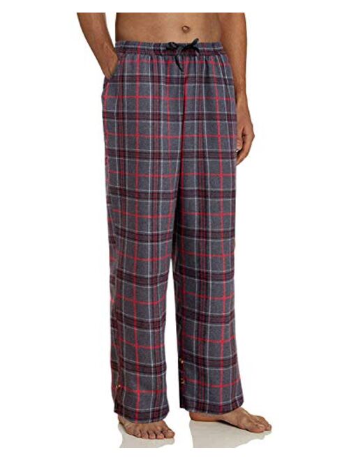 Alimens & Gentle Men's Heavyweight Flannel Plaid Pajama Pants 100% Cotton Sleep Lounge Pant