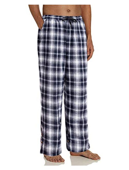 Alimens & Gentle Men's Heavyweight Flannel Plaid Pajama Pants 100% Cotton Sleep Lounge Pant